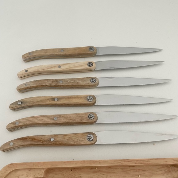 Laguiole Kitchen Laguiole Heritage 6 Steak Knife Set Stainless